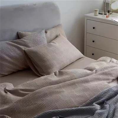 بستر کے لئے وافل تانے بانے